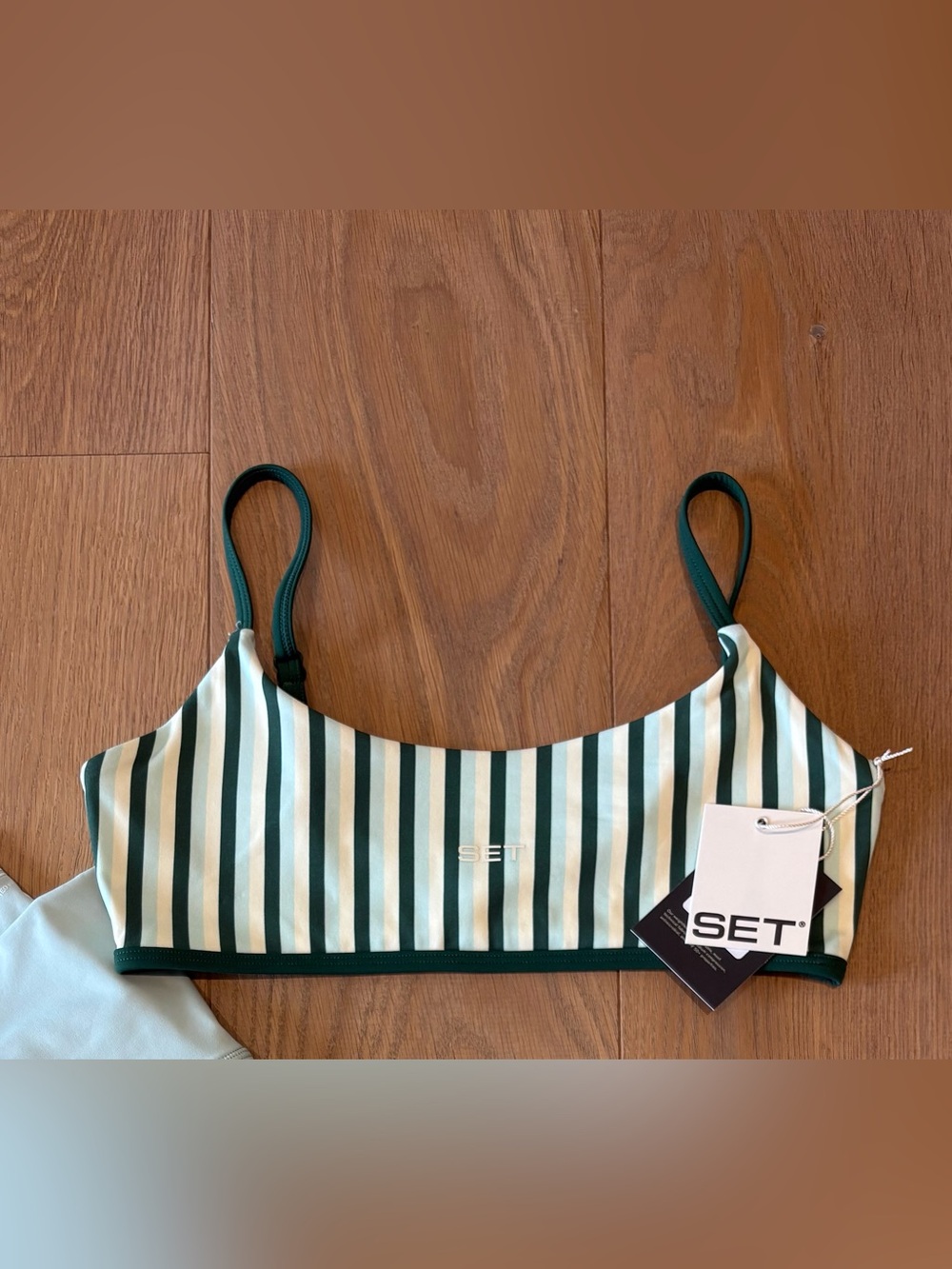 SET Active Breathe Stripe Base Bra in Ibiza